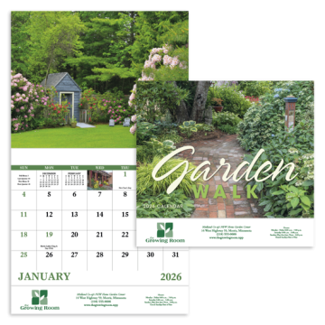 Garden Walk Wall Calendar - Stapled